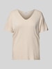 ZABAIONE T-shirt met V-hals Beige