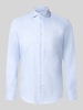 Christian Berg Men Slim Fit Business-Hemd aus reiner Baumwolle Hellblau
