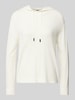 Marc Cain Strickpullover mit Kapuze Offwhite