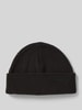 Superdry Beanie mit breitem Umschlag und Logo-Stitching Black