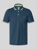 Jack & Jones Slim Fit Poloshirt mit Logo-Stitching Modell 'PAULOS' Rauchblau
