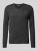 Polo Ralph Lauren Wollpullover mit Logo-Stitching Anthrazit