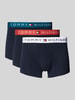 Tommy Hilfiger Trunks mit Label-Bund im 3er-Pack Dunkelblau