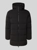 Cinque Gewatteerde jas met capuchon Zwart