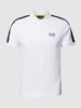 EA7 Emporio Armani Regular fit poloshirt met labelprint Wit