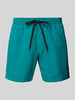 Quiksilver Badehose mit Label-Detail und elastischem Bund Gruen