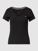 Tommy Jeans T-Shirt mit Label-Detail Black