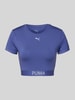 PUMA PERFORMANCE Cropped T-Shirt mit Logo-Print Rauchblau