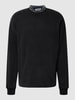 Marc O'Polo Denim Oversized Sweatshirt mit Label-Detail Schwarz