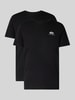 Alpha Industries T-Shirt mit Label-Print Black
