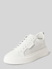 Antony Morato Sneakers van leer met labeldetail, model 'HOPPER' Wit