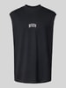 REVIEW Tanktop mit Label-Print Black