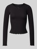 Tommy Jeans Longsleeve mit Schleifen-Detail Black