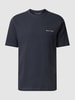 Marc O'Polo T-shirt z wyhaftowanym logo Granatowy