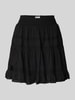 Neo Noir Minirock mit Häkelspitze Modell 'Callia' Black