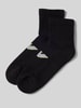 Emporio Armani Socken mit Label-Print im 2er-Pack Black