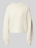 Vero Moda Relaxed Fit Strickpullover mit Kontrast-Detail Modell 'FENG' Beige