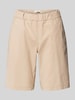 Brax Bermudas aus Alpaka-Elasthan-Mix mit elastischem Bund Beige