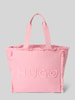 HUGO Handtasche mit Fransen Hellrosa
