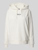 Tommy Jeans Regular Fit Hoodie aus reiner Baumwolle Offwhite