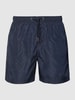 JOOP! Collection Badehose mit elastischem Bund Dunkelblau