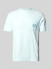Blend T-Shirt mit Motiv-Stitching Modell 'UEFFI' Aqua