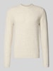 Jack & Jones Premium Gebreide pullover met ribboorden, model 'BLASIMON' Beige