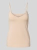 Sloggi Top met afgeronde V-hals Beige
