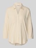 Tom Tailor Regular fit blouse met lange mouwen van een mix van linnen en viscose Beige
