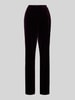 STEHMANN Straight leg stoffen broek met elastische band, model 'Flanna' Bordeaux