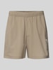 PUMA PERFORMANCE Shorts mit Label-Stitching Khaki