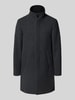 Matinique Lange jas met opstaande kraag, model 'Harvey' Antraciet