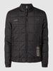 G-Star Raw Gewatteerd jack met labeldetails, model 'Meefic' Zwart