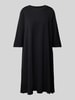 Soyaconcept Knielanges T-Shirt-Kleid mit Rundhalsausschnitt Black