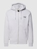 Superdry Sweatjacke mit Logo-Stitching Modell 'VINTAGE LOGO' Hellgrau