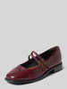 Tamaris Ballerina's van echt leer Bordeaux