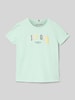 Tommy Hilfiger Teens T-Shirt mit Label-Stitching Modell 'VARSITY' Mint
