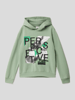 s.Oliver RED LABEL Hoodie met motiefprint Rietgroen