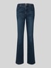 Brax Flared fit jeans met tailleband, model 'Mary' Donkerblauw