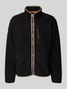 Superdry Fleecejacke mit Label-Stitching Black