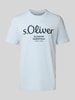 s.Oliver RED LABEL Regular Fit T-Shirt aus reiner Baumwolle Hellblau