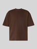 SELECTED HOMME Oversized T-Shirt aus Baumwoll-Mix Modell 'OSCAR' Dunkelbraun