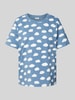 Jake*s Casual Pyjamabovendeel met all-over motiefprint Bleu