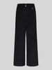 MAC Wide Leg Cordhose mit Gürtelschlaufen Modell 'Palazzo' Black