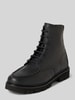 JOOP! SHOES Leren boots met labeldetails, model 'loreto hektor' Zwart