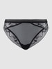 Passionata Tanga van mesh en kant, model 'Thelma' Zwart