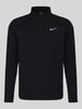 Nike Training Regular Fit Sport-Langarmshirt mit Troyer-Kragen Black