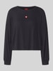 HUGO Relaxed Fit Sweatshirt aus ModaL-Mix Modell 'HUGO HEART' BLACK