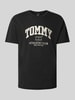 Tommy Jeans T-shirt z nadrukiem z logo Czarny