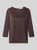 Rinascimento Bluse aus Satin Dunkelbraun
